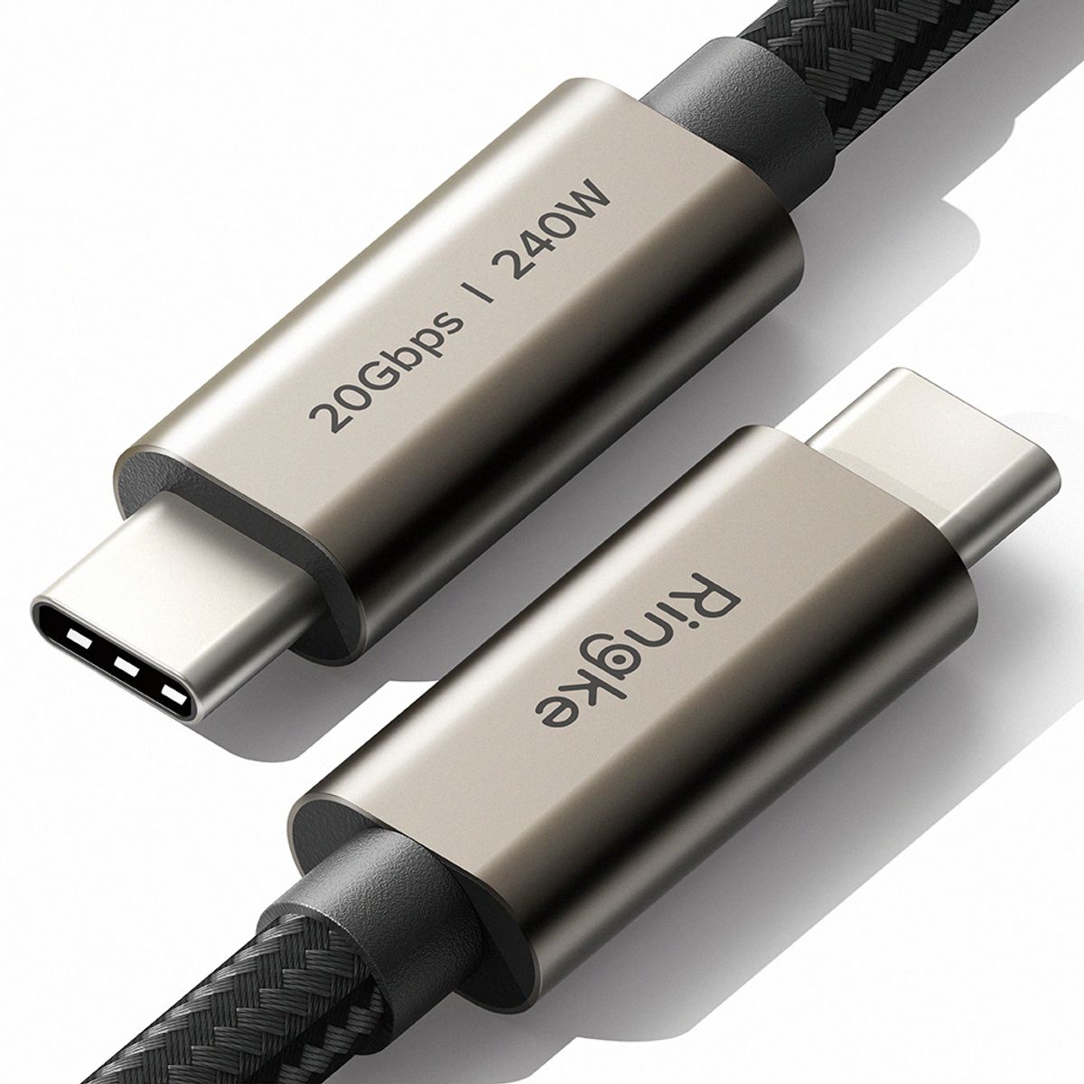 링케(RINGKE) 240W C to C 3.2 Gen 2x2 USB-C타입 초고속 충전 케이블