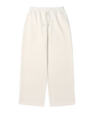 남녀공용 쮸리 풀밴딩 와이드 팬츠 (O-WHITE) (HASLP90-33)