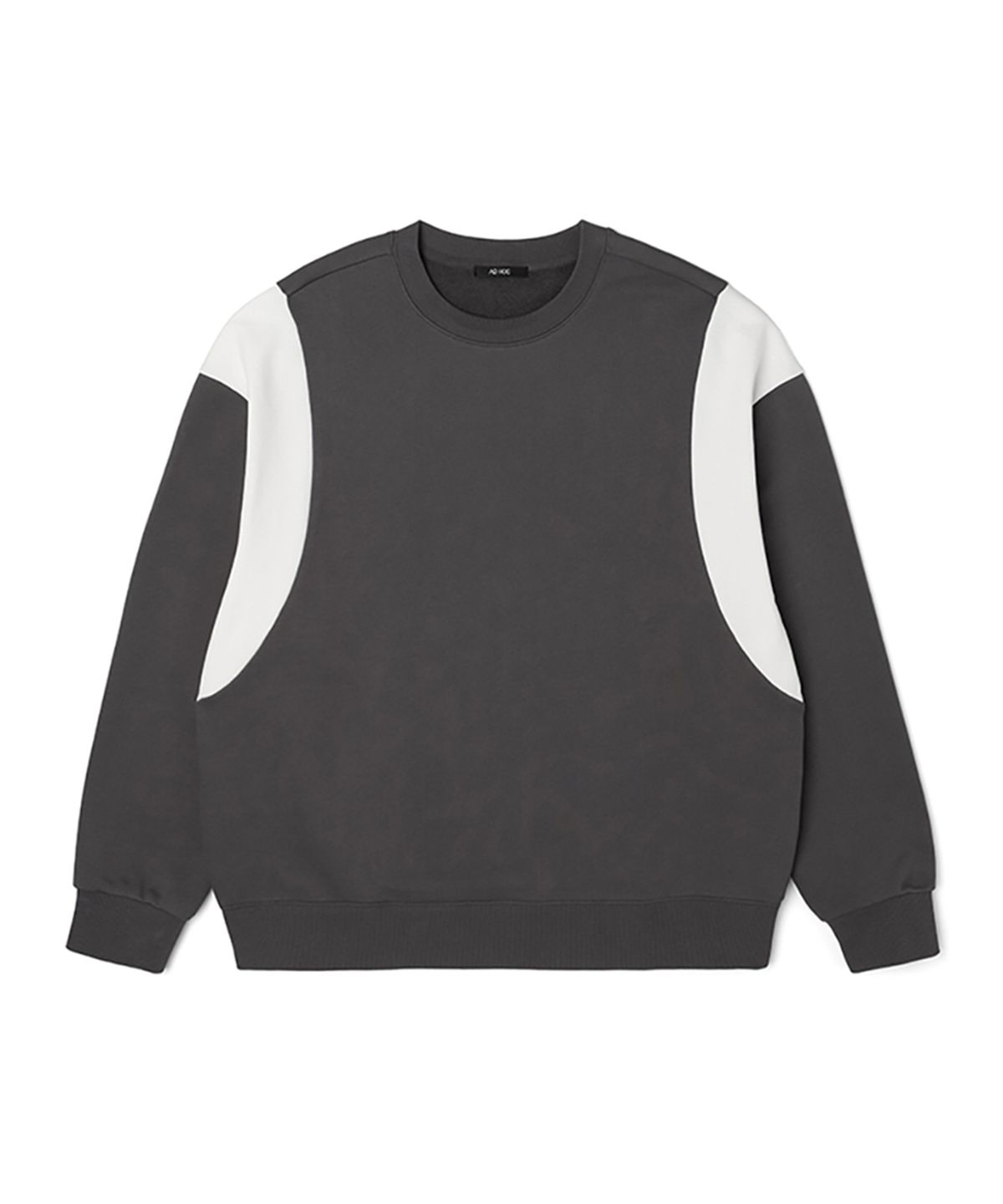 애드호크(ADHOC) 남성 배색 블럭 쮸리 스웨트 셔츠 (GREY) (HA2LT02-35)