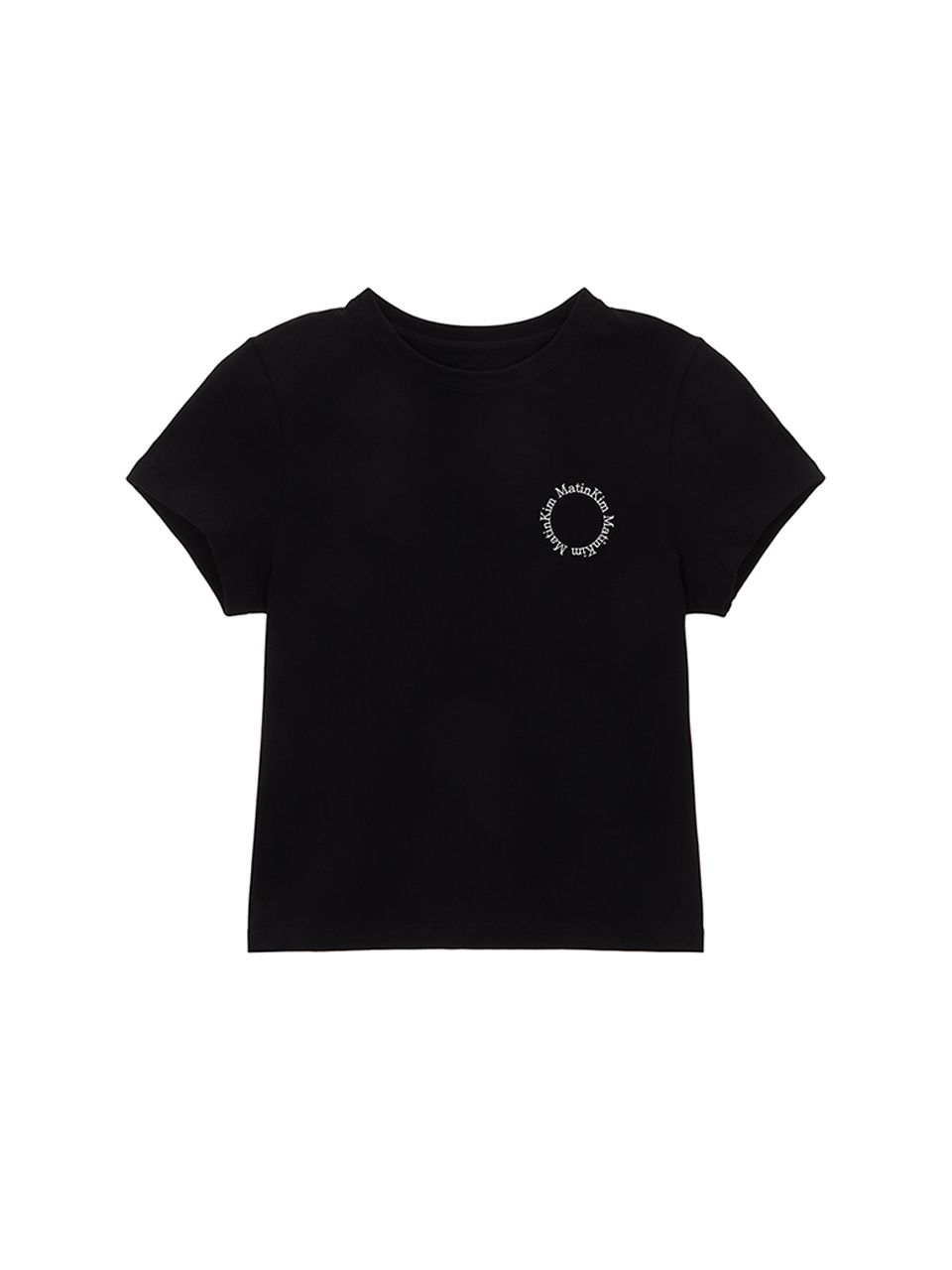 Matin Kim☆MATIN CIRCLE LOGO CROP TOP Matin Kim Circle Logo Crop Top [2 colours] – Lumière Studio