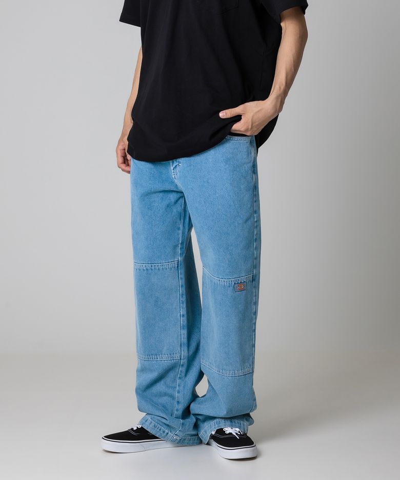 더블니 85283 루즈핏 데님팬츠 Light Denim