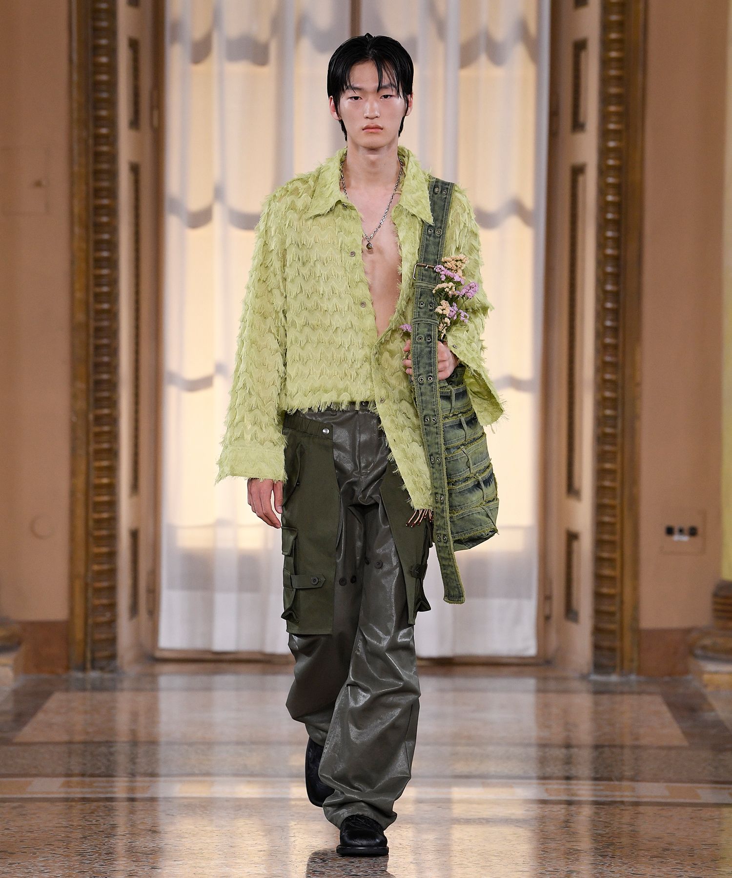 ANDERSSON BELL　カーキ Raptor カーゴパンツ MUSINSA | ANDERSSON BELL Raptor layered cargo pants apa695m