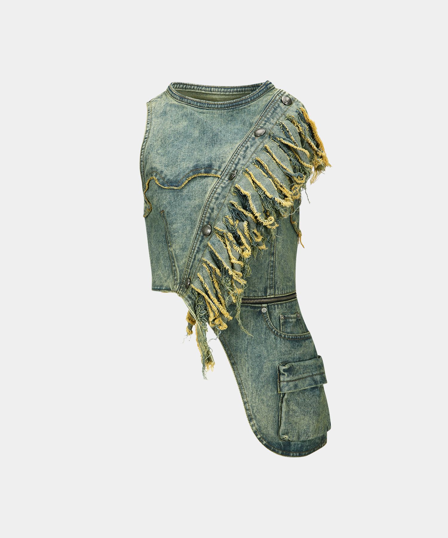 ■ANDERSSON BELL■ Nora Detachable Denim Top atb1120wCOATED MUSINSA | ANDERSSON BELL FOR WOMEN Nora Detachable Denim Top