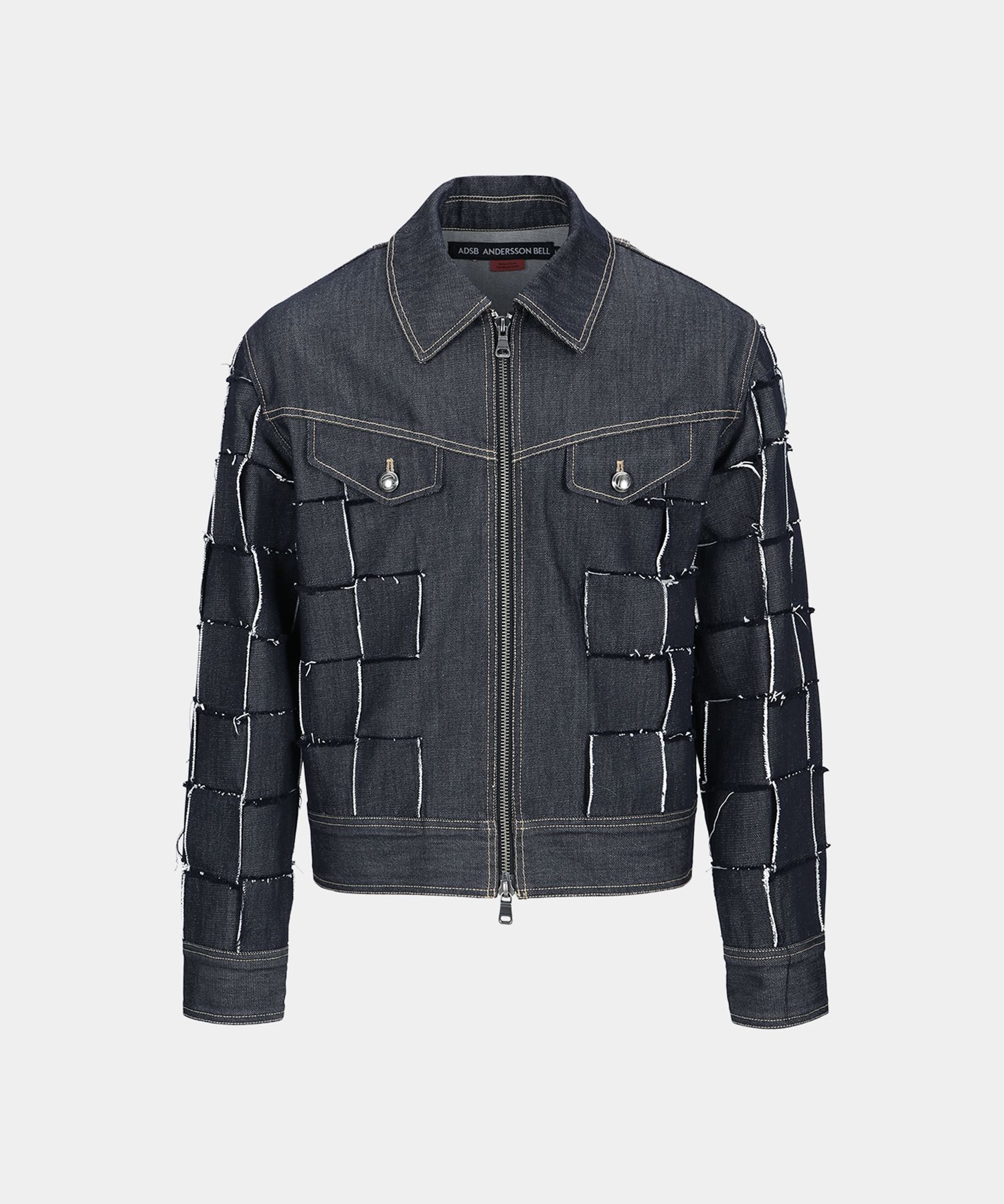 【ANDERSSON BELL】Unisex New Patchwork Denim Jacket Indigo MUSINSA | ANDERSSON BELL Unisex new patchwork denim jacket