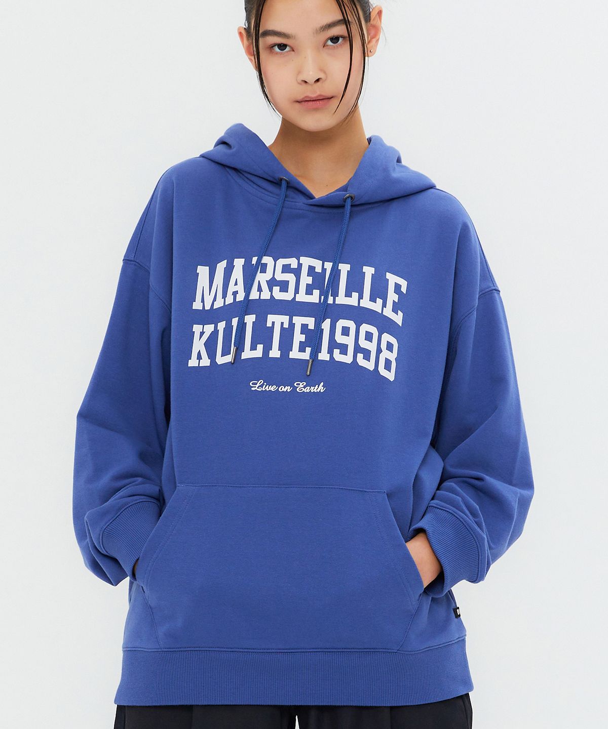 쿨트(KULTE) DOUBLE ARCH HOODY BLUE