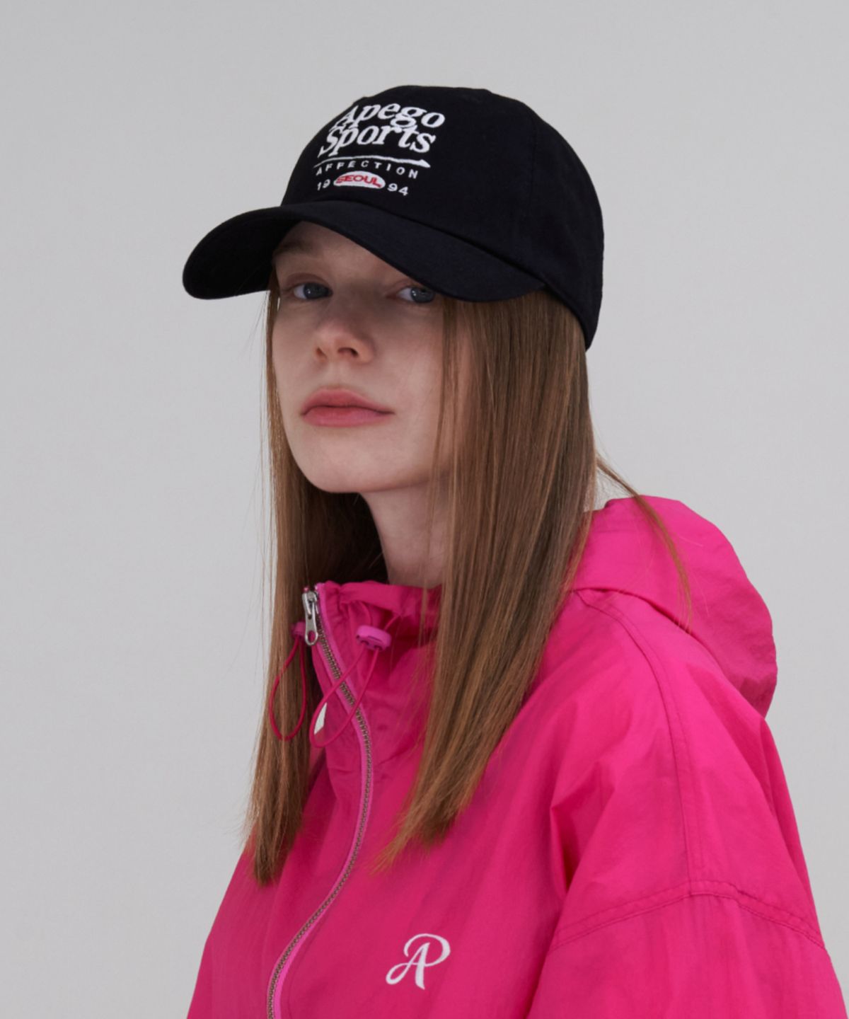 아페고 스포츠(APEGO SPORTS) Logo Ball Cap Black