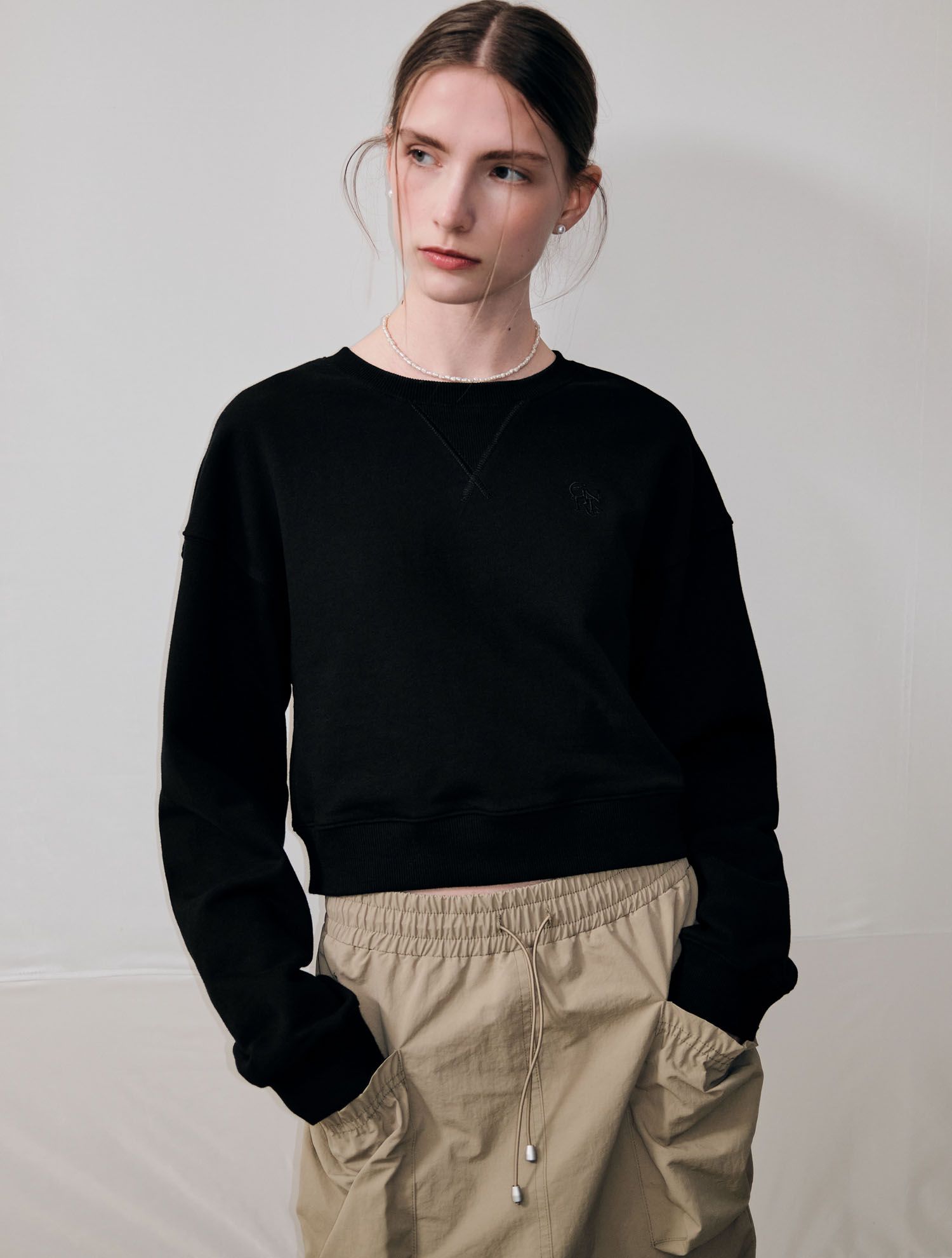 ★GENERAL IDEA★ GNRL ESSENTIAL SWEATSHIRT BLACK WBD1L02513 MUSINSA | GENERAL IDEA GNRL Essential Sweatshirt [BLACK