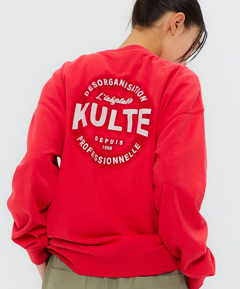 SOFT CIRCLE SKETCH CREWNECK RED