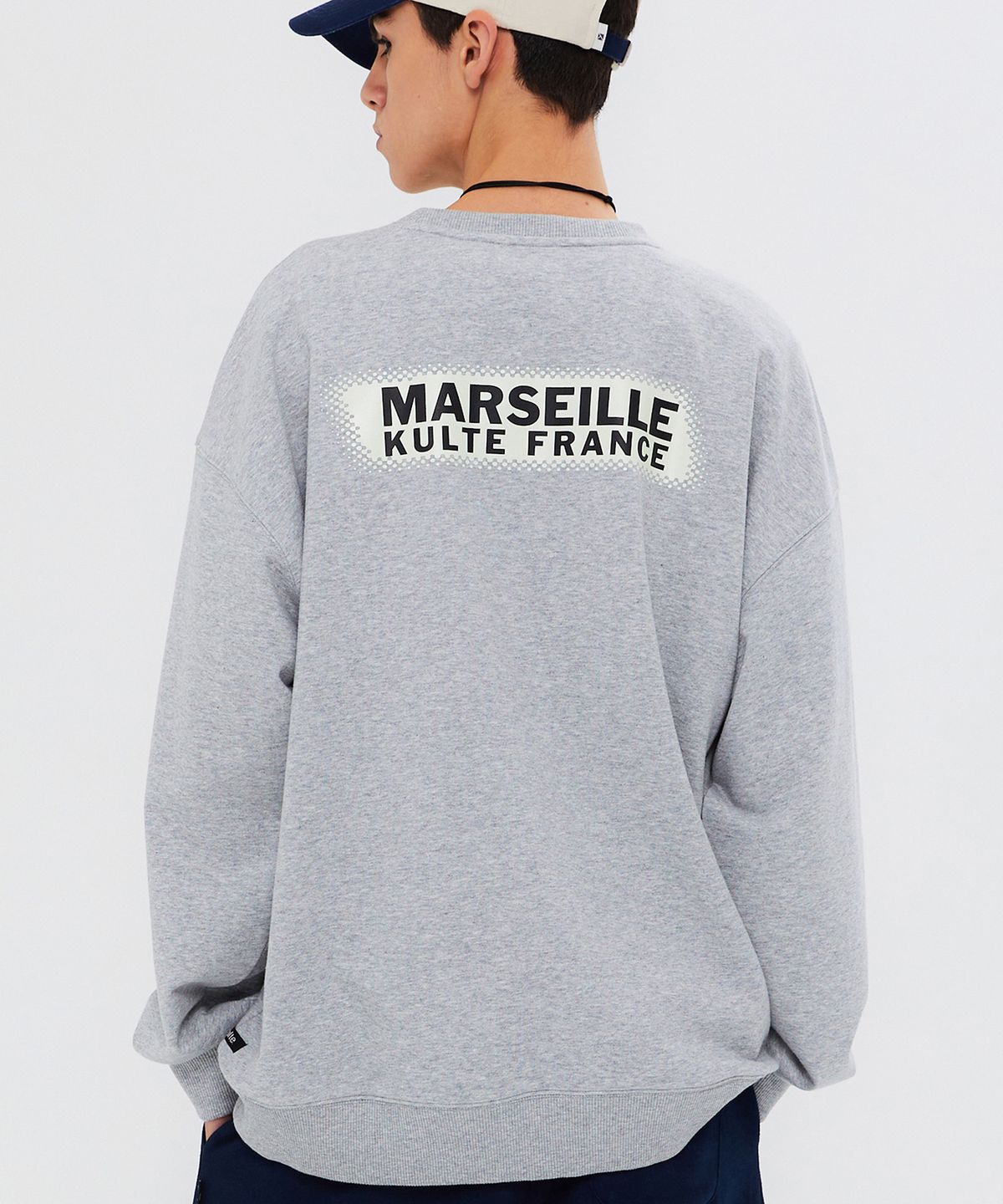 쿨트(KULTE) UV STAMP CREWNECK M.GREY