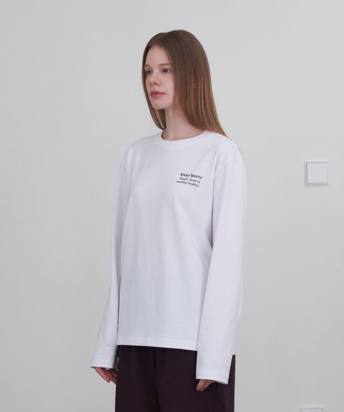 아페고 스포츠(APEGO SPORTS) Basic Long Sleeve White