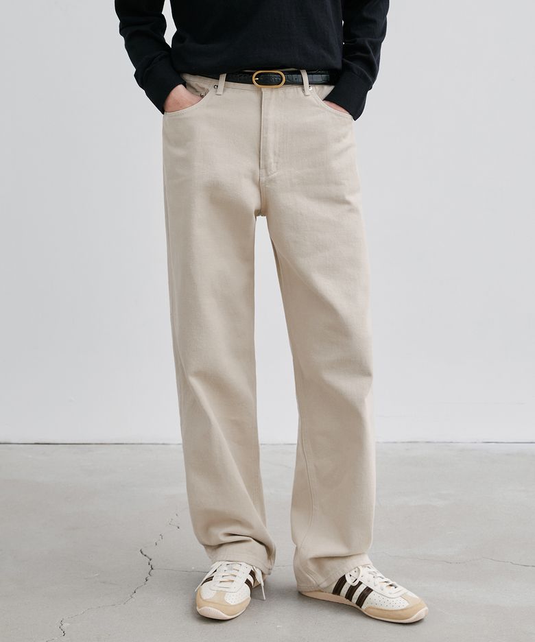 1788 LIGHT BEIGE JEANS [WIDE STRAIGHT]