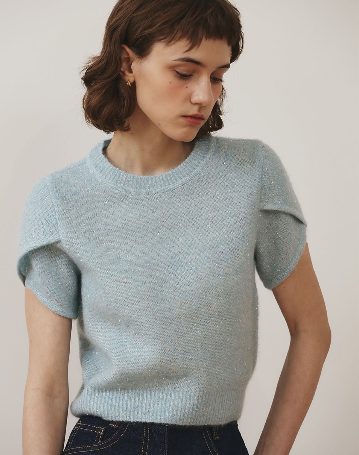지에마르(GIEMAR) TULIP KNIT SKY BLUE