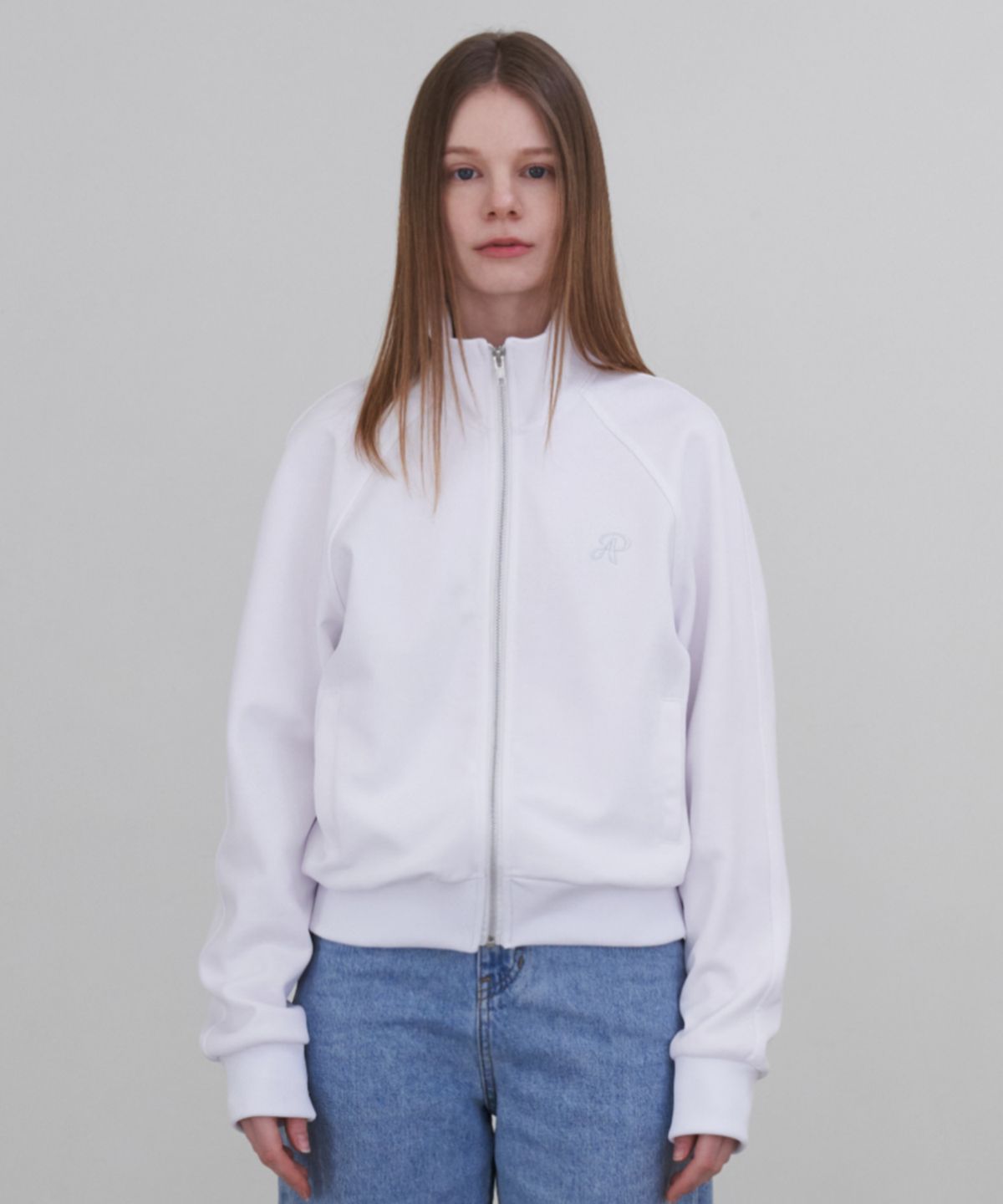아페고 스포츠(APEGO SPORTS) Jersey Zip-up White