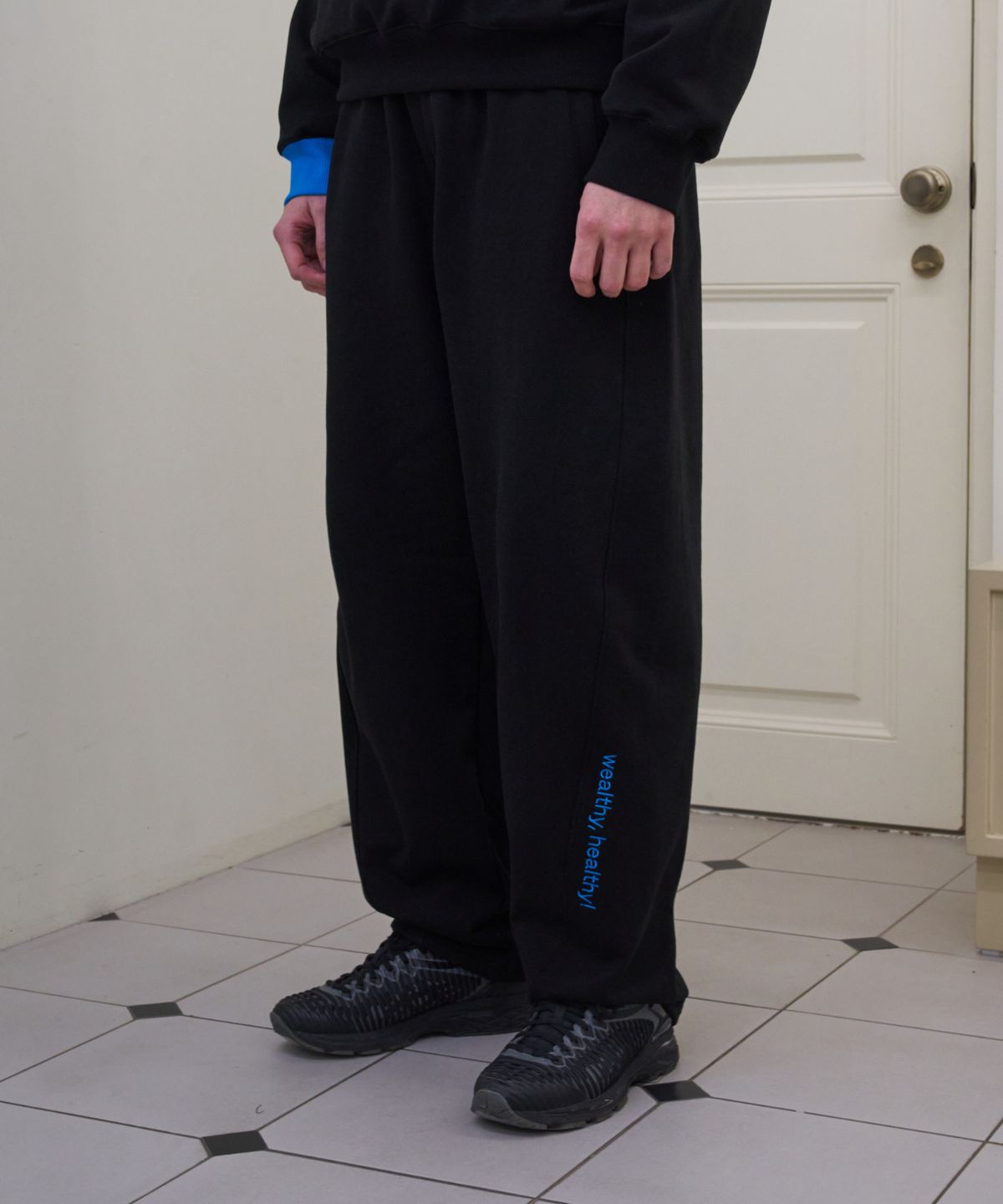 아페고 스포츠(APEGO SPORTS) Semi Balloon Sweat Pants Black
