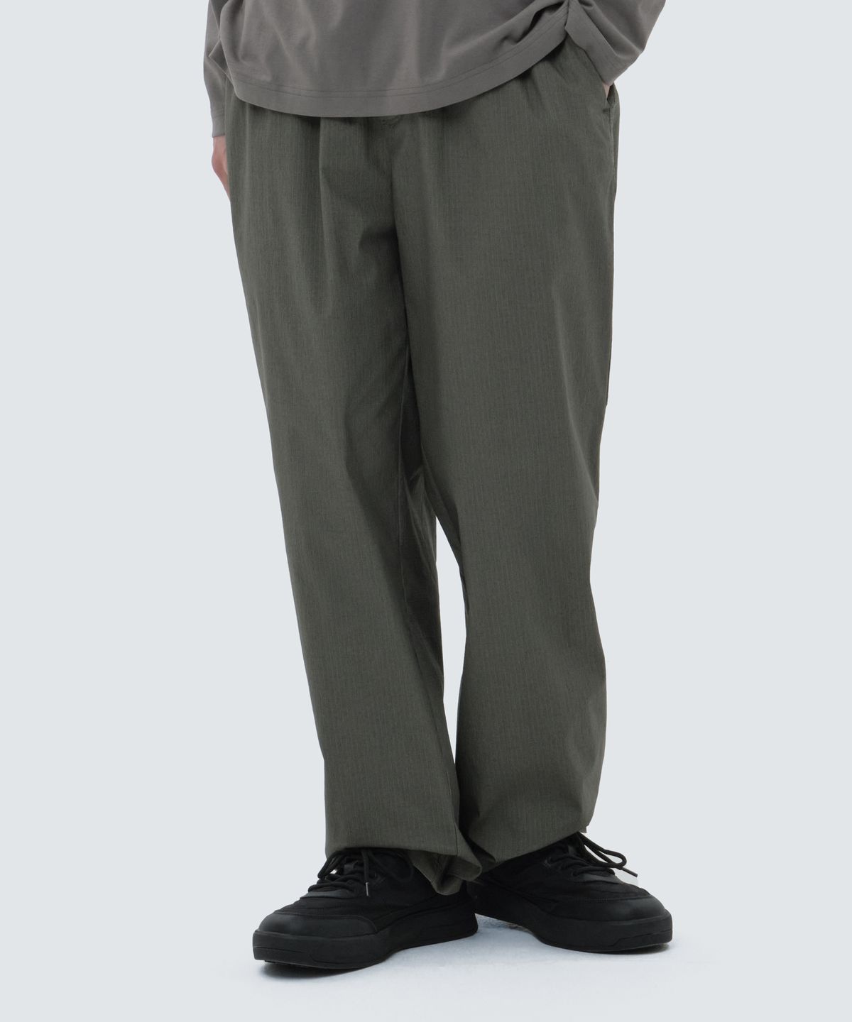 스노우피크 어패럴(SNOWPEAK APPAREL) 워싱 세미 와이드 팬츠 Khaki (S24SUFPT18)