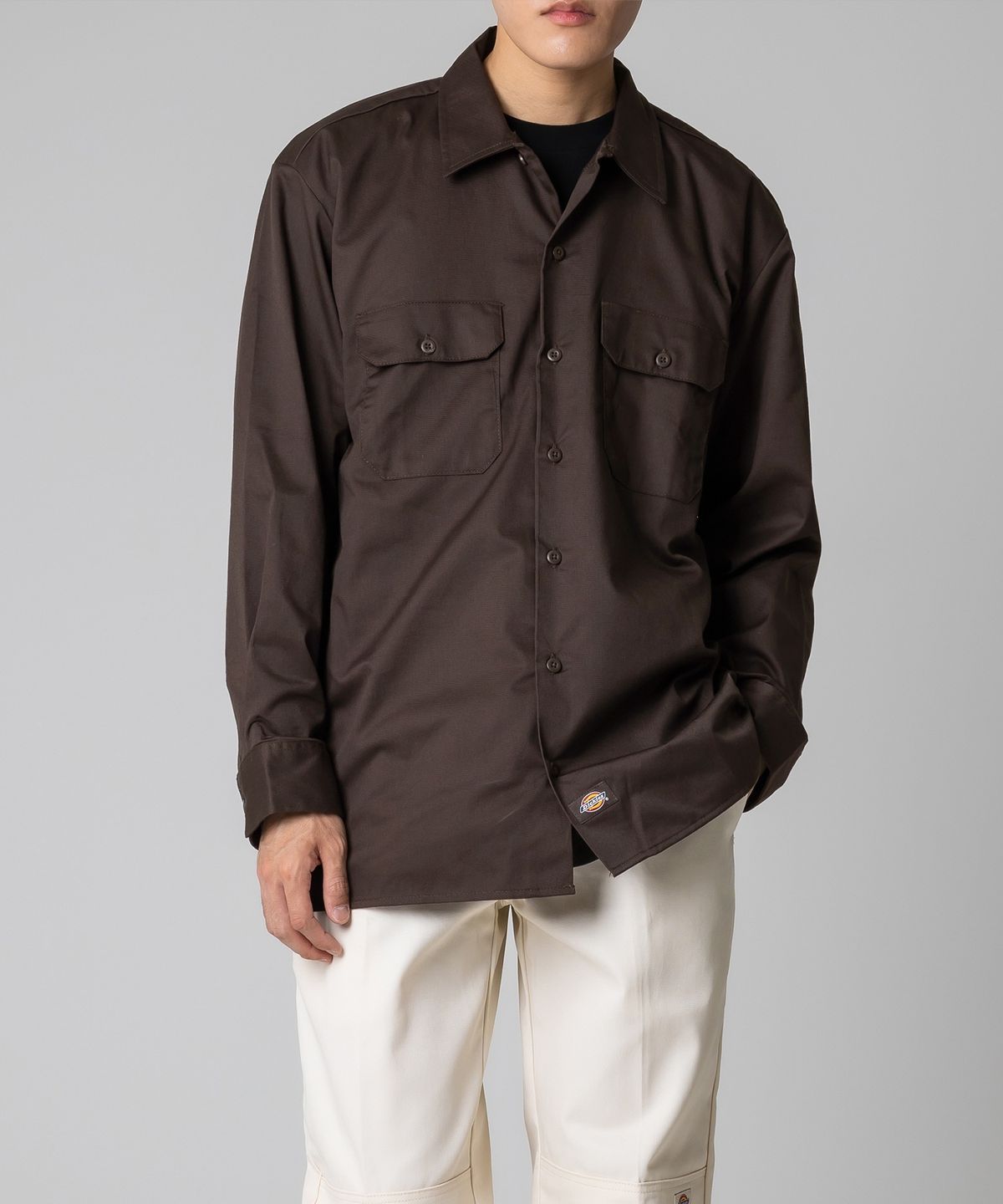 디키즈(DICKIES) 574 워크 셔츠 Dark Brown