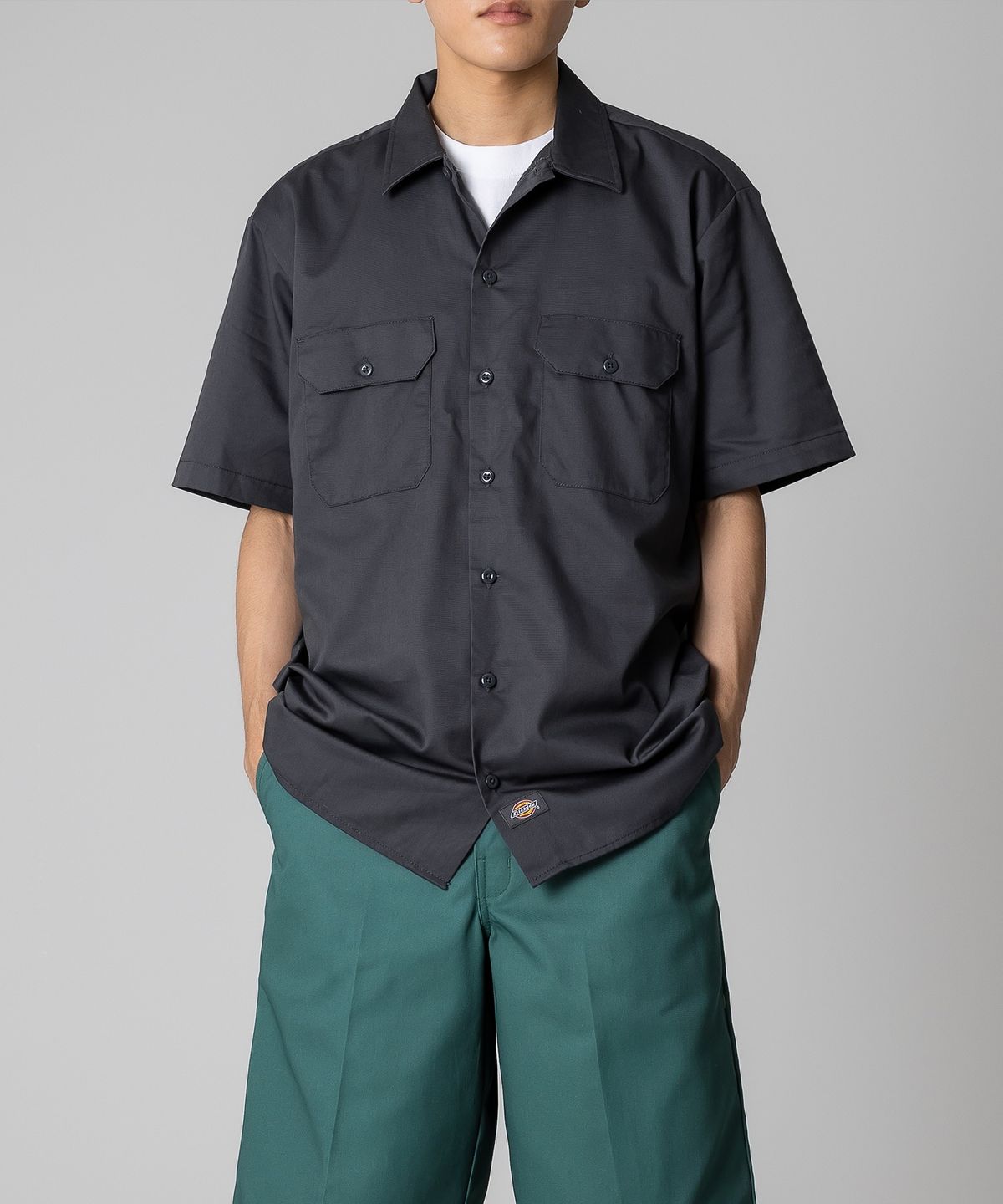 디키즈(DICKIES) 1574 워크 셔츠 Charcoal