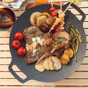 국산 캠핑 그리들 인덕션 겸용 (지름 40CM)