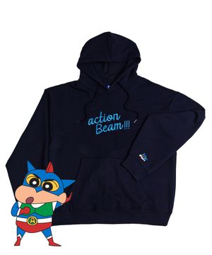 짱구 액션빔 후드티셔츠(네이비)