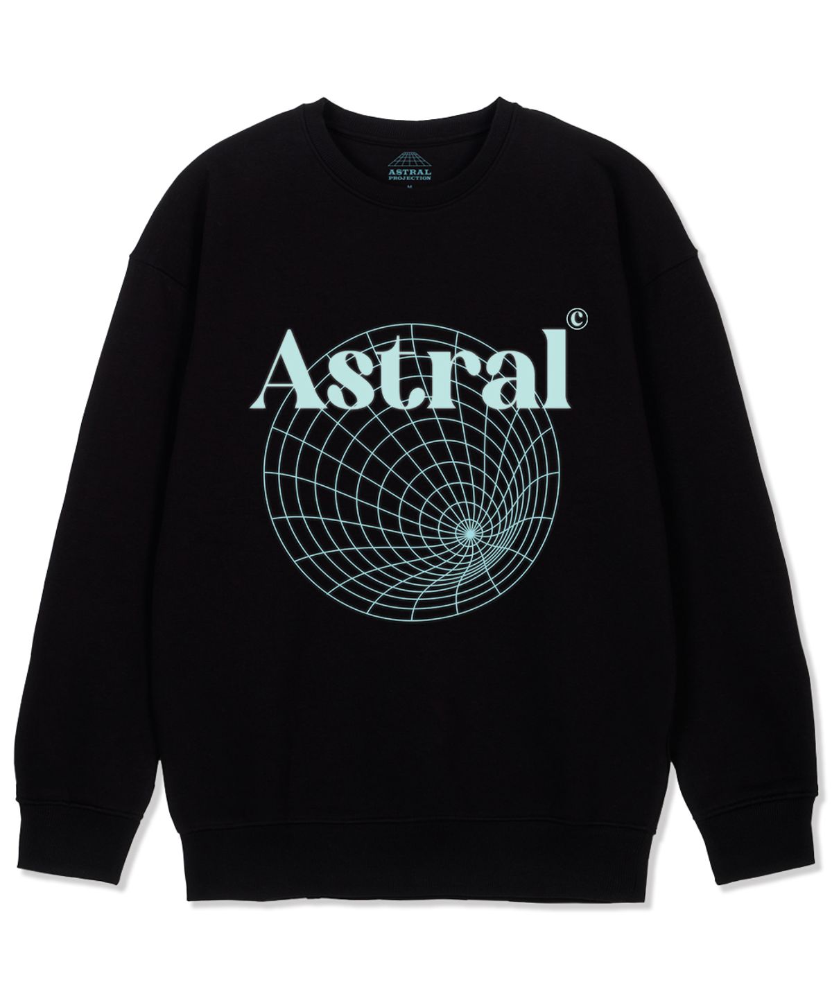 아스트랄 프로젝션(ASTRAL PROJECTION) 아스트랄 터널 루즈핏 맨투맨_블랙