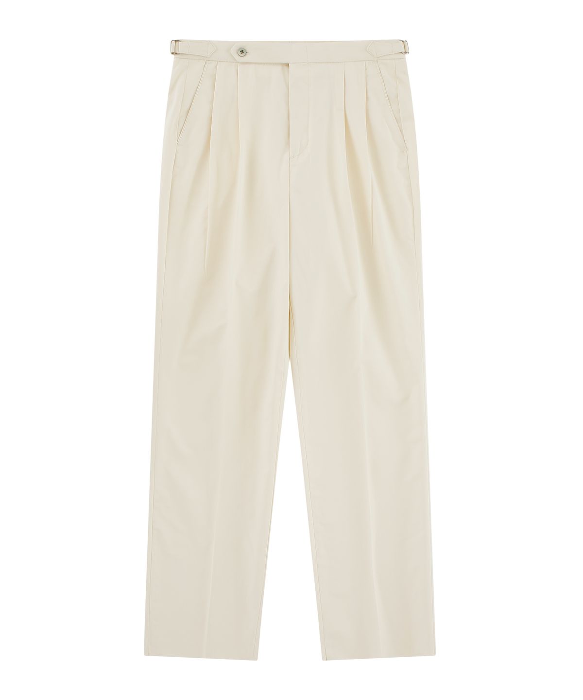 벨리프(BELLIEF) Supima cotton adjust 2Pleats relaxed Chino (Ecru)
