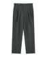 Supima cotton adjust 2Pleats relaxed Chino (Charcoal)