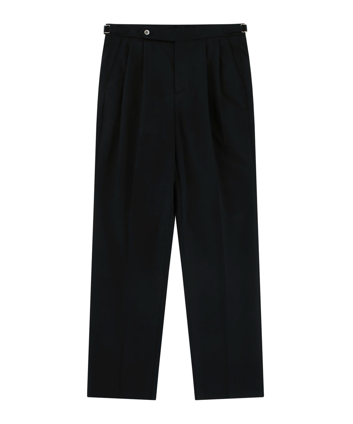 벨리프(BELLIEF) Supima cotton adjust 2Pleats relaxed Chino (Black)
