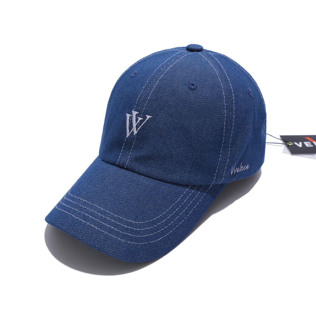 뷔벨로체(VVELOCE) DV 볼캡 (stitch indigo denim)