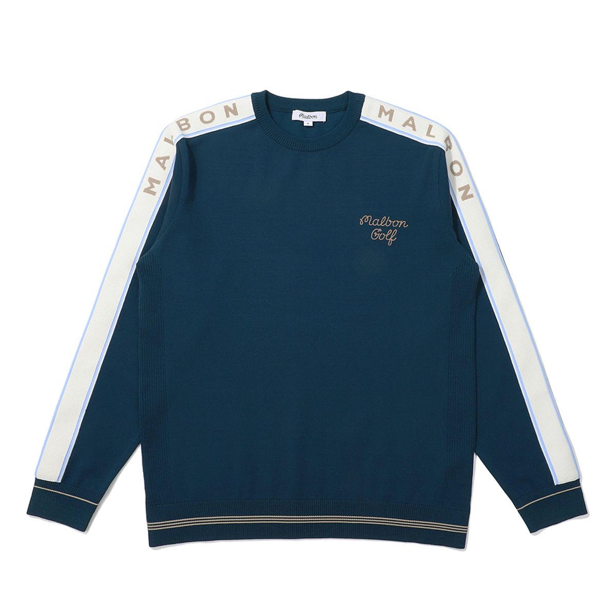 말본 골프(MALBON GOLF) 아모사 라운드 긴팔 니트 DARK BLUE (MAN)
