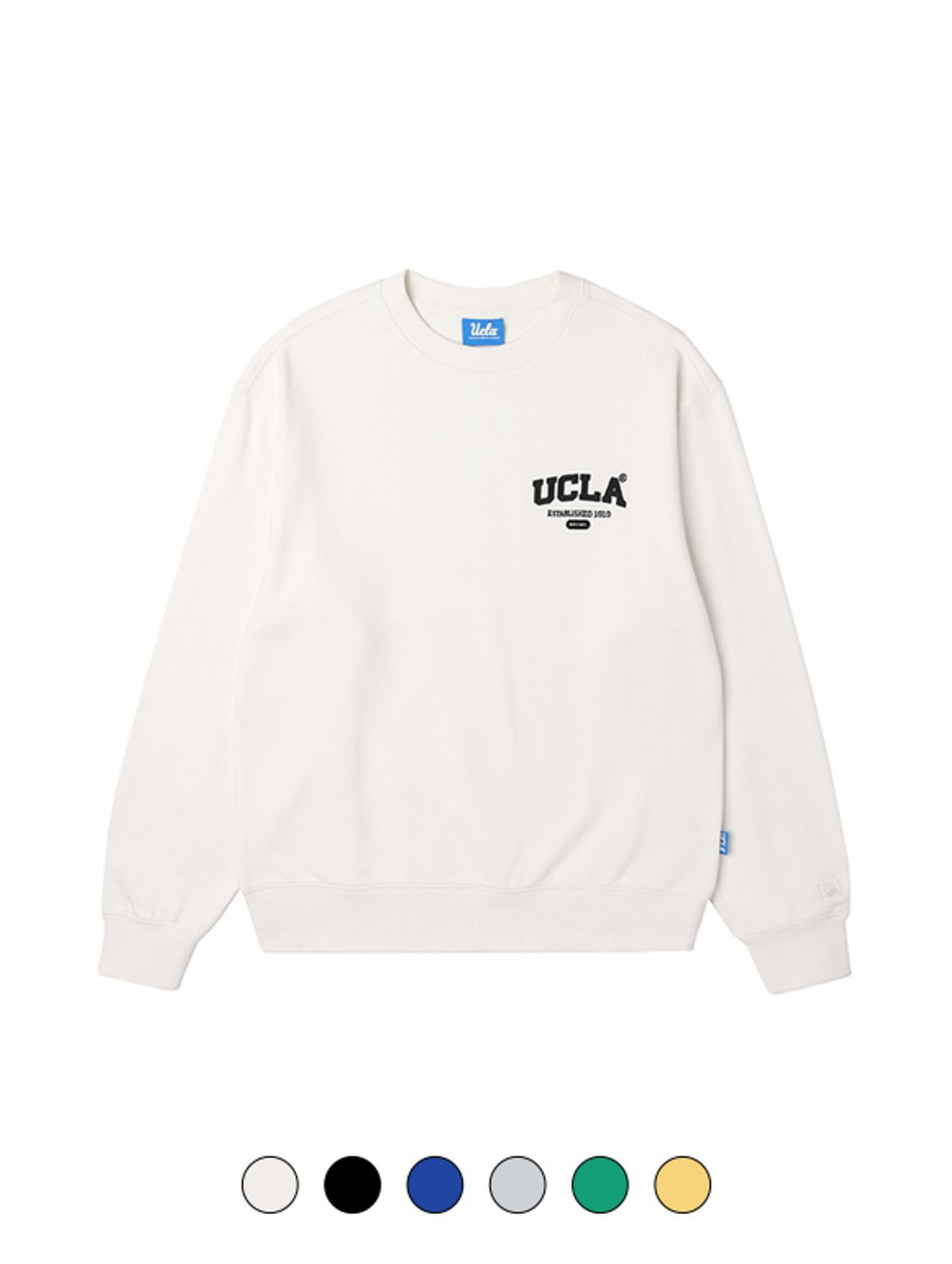 유씨엘에이(UCLA) 남여공용 스몰 로고 베이직 쮸리 스웨트셔츠(UA1LT92)