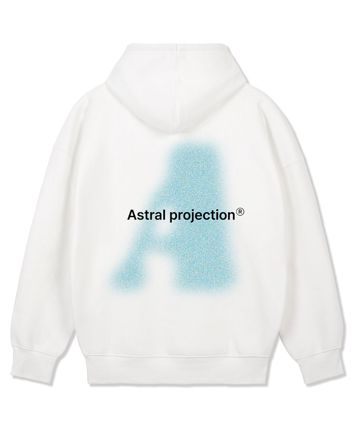 아스트랄 프로젝션(ASTRAL PROJECTION) 빅 에이 오버핏 와이드 숄더 후디_화이트
