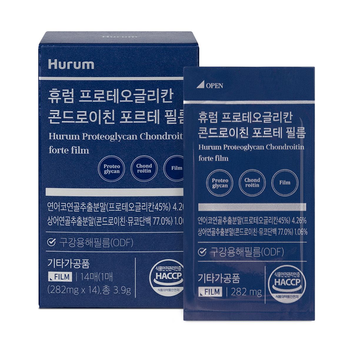 휴럼(HURUM) 프로테오글리칸 콘드로이친 포르테 필름 1박스