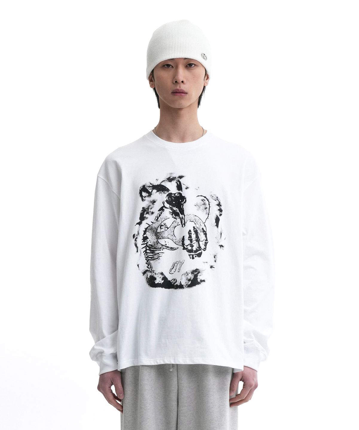 오픈야드(오와이)(OPENYARD(OY)) DRAGON LONG SLEEVE-WHITE