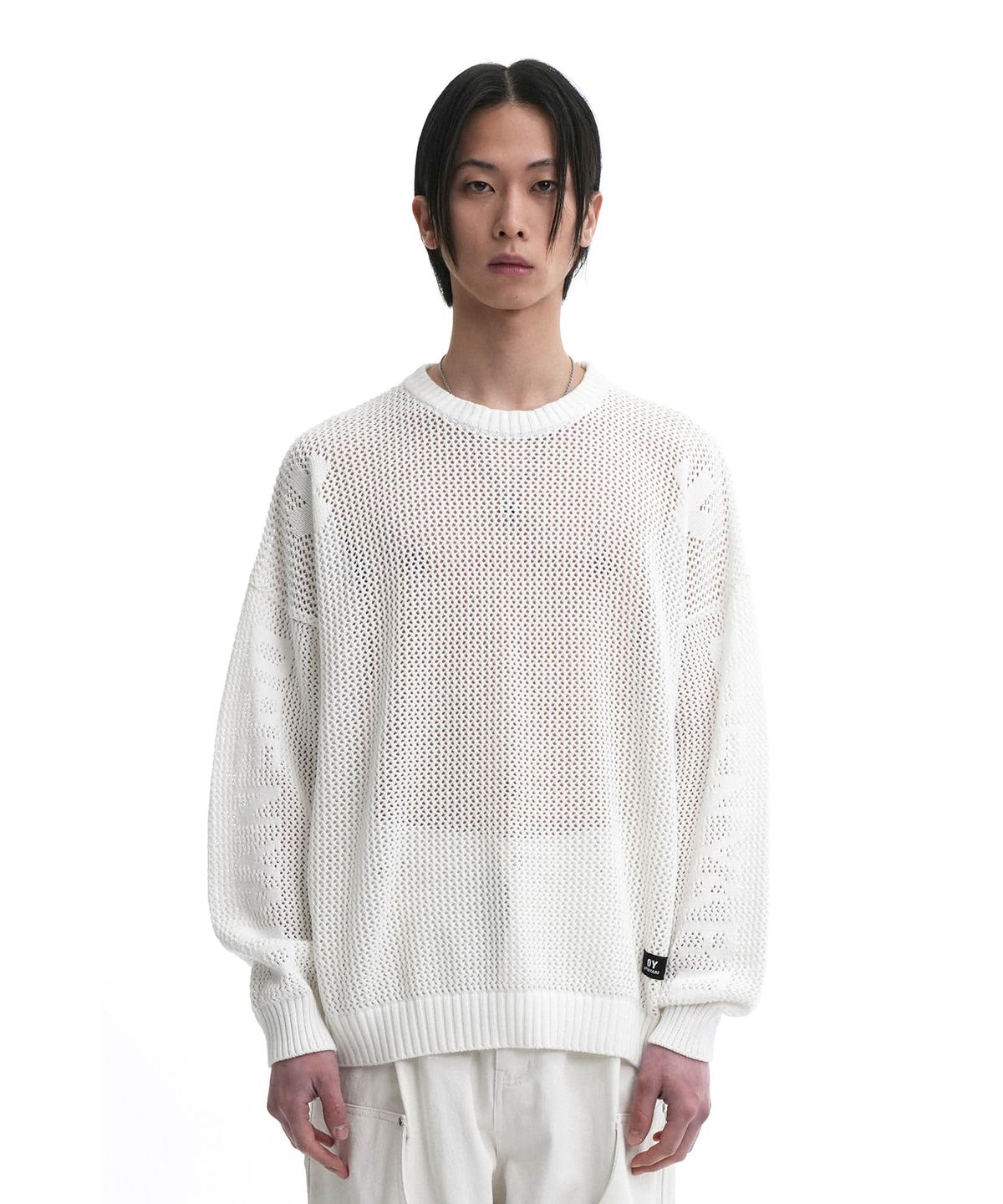 오픈야드(오와이)(OPENYARD(OY)) MESH OPYD KNIT-WHITE