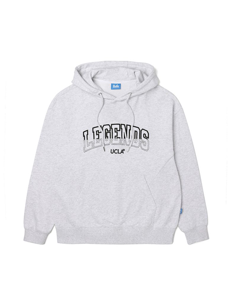 남여공용 자수 디테일 오버핏 후드 스웨트셔츠[L-M-GREY](UA2LT83_12)