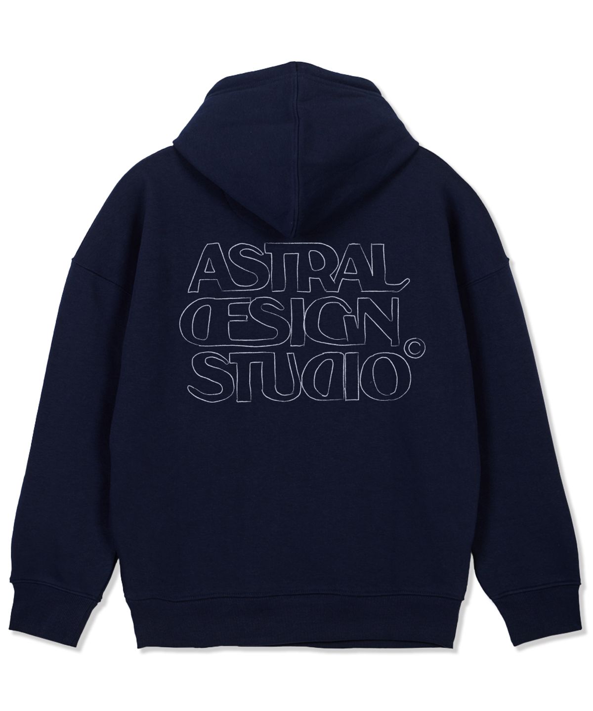 아스트랄 프로젝션(ASTRAL PROJECTION) 아스트랄 디자인 스튜디오2 와이드 숄더 후디_네이비