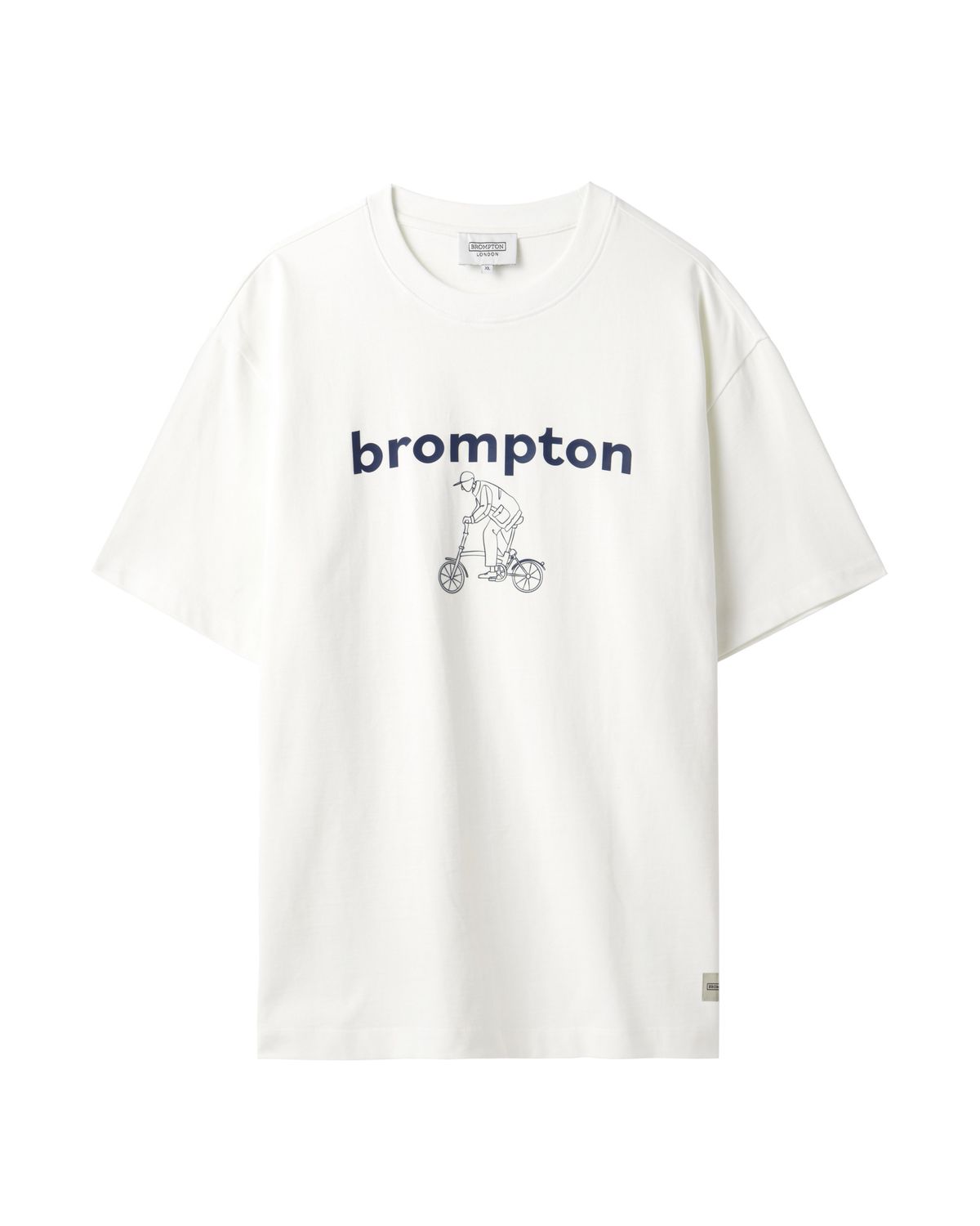 브롬톤 런던(BROMPTON LONDON) CYCLING GRAPHIC T-SHIRT - WHITE (P242UTS413)