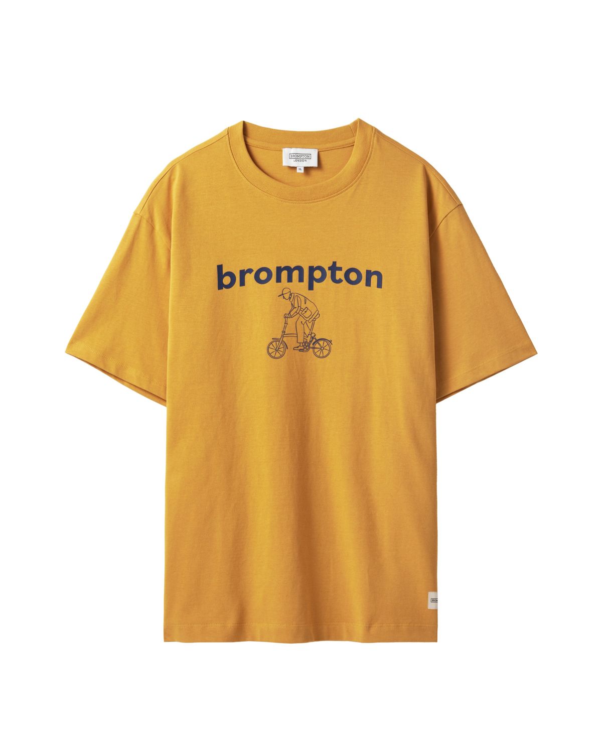 브롬톤 런던(BROMPTON LONDON) CYCLING GRAPHIC T-SHIRT - YELLOW (P242UTS413)