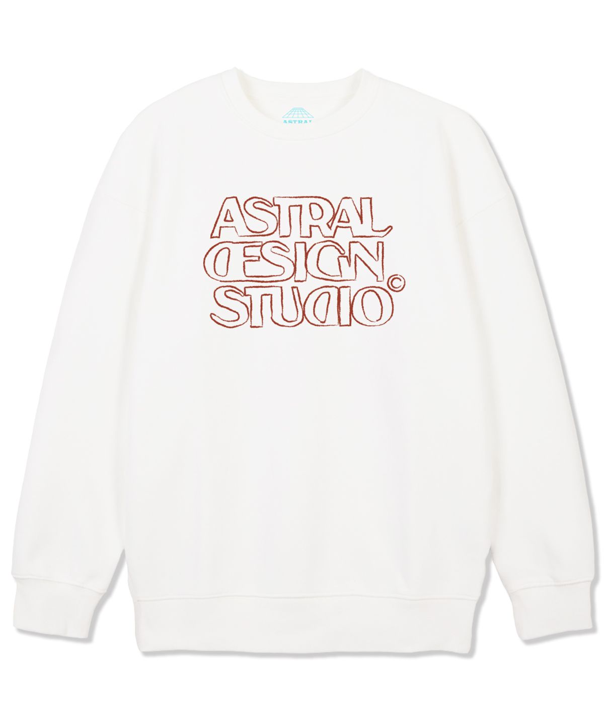 아스트랄 프로젝션(ASTRAL PROJECTION) 아스트랄 디자인 스튜디오2 루즈핏 맨투맨_화이트