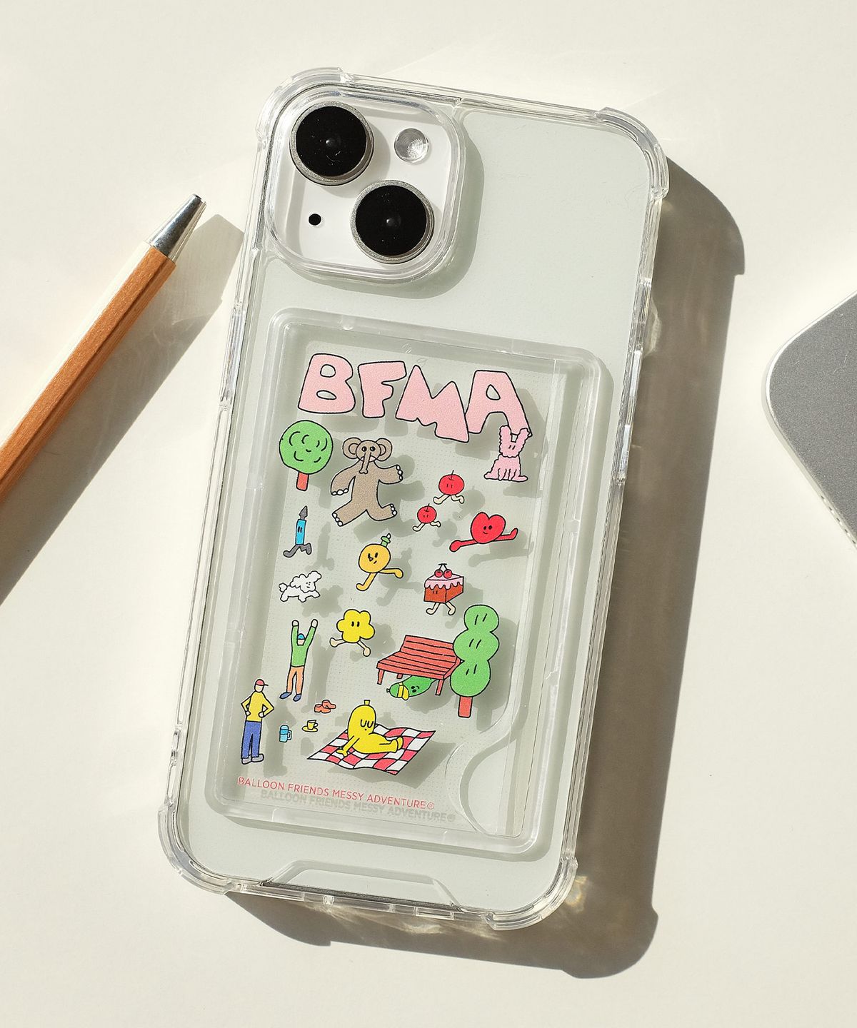 벌룬프렌즈(BALLOON FRIENDS) 카드수납 젤하드 탱크 폰케이스 - 딥브래스