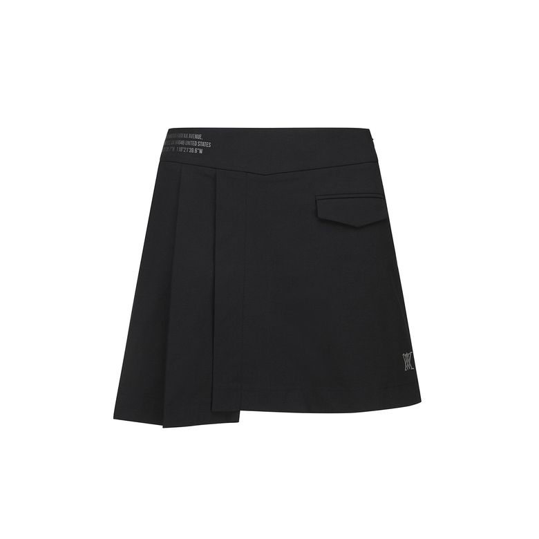 W UNBALANCED PLEATS SQ_BK