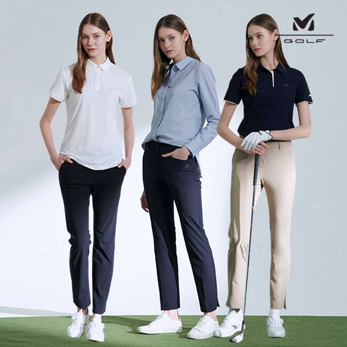 밀레골프(MILLET GOLF) 우먼즈 썸머 롱팬츠 3Color