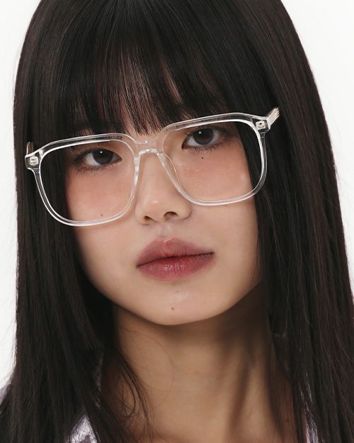 MUSINSA HANGLE EYEWEAR Geek chic oversized glasses transparent
