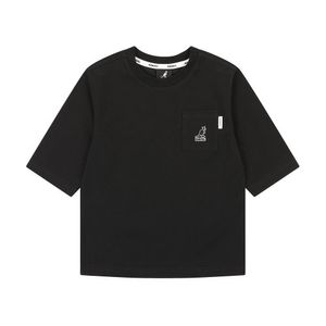 3/4슬리브 쿨맥스 포켓 포인트 티  QB 0702 블랙/AQBCRT07020BK