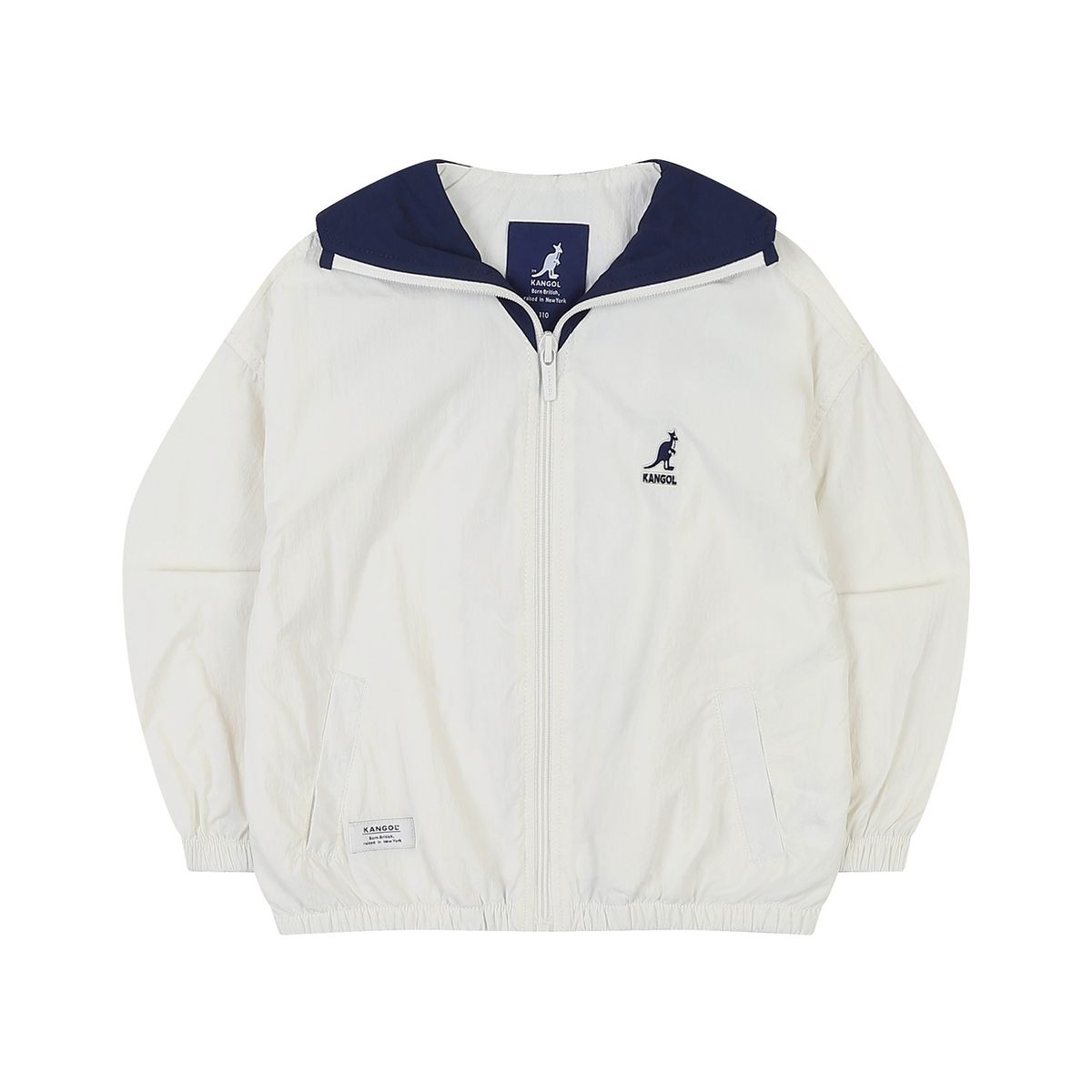 캉골키즈(KANGOL KIDS) 세일러 카라 나일론 점퍼 QB 0003 아이보리/AQBCJP00030IV