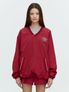 HEARTTRACK VNECK NYLON ANORAK JACKET_RED