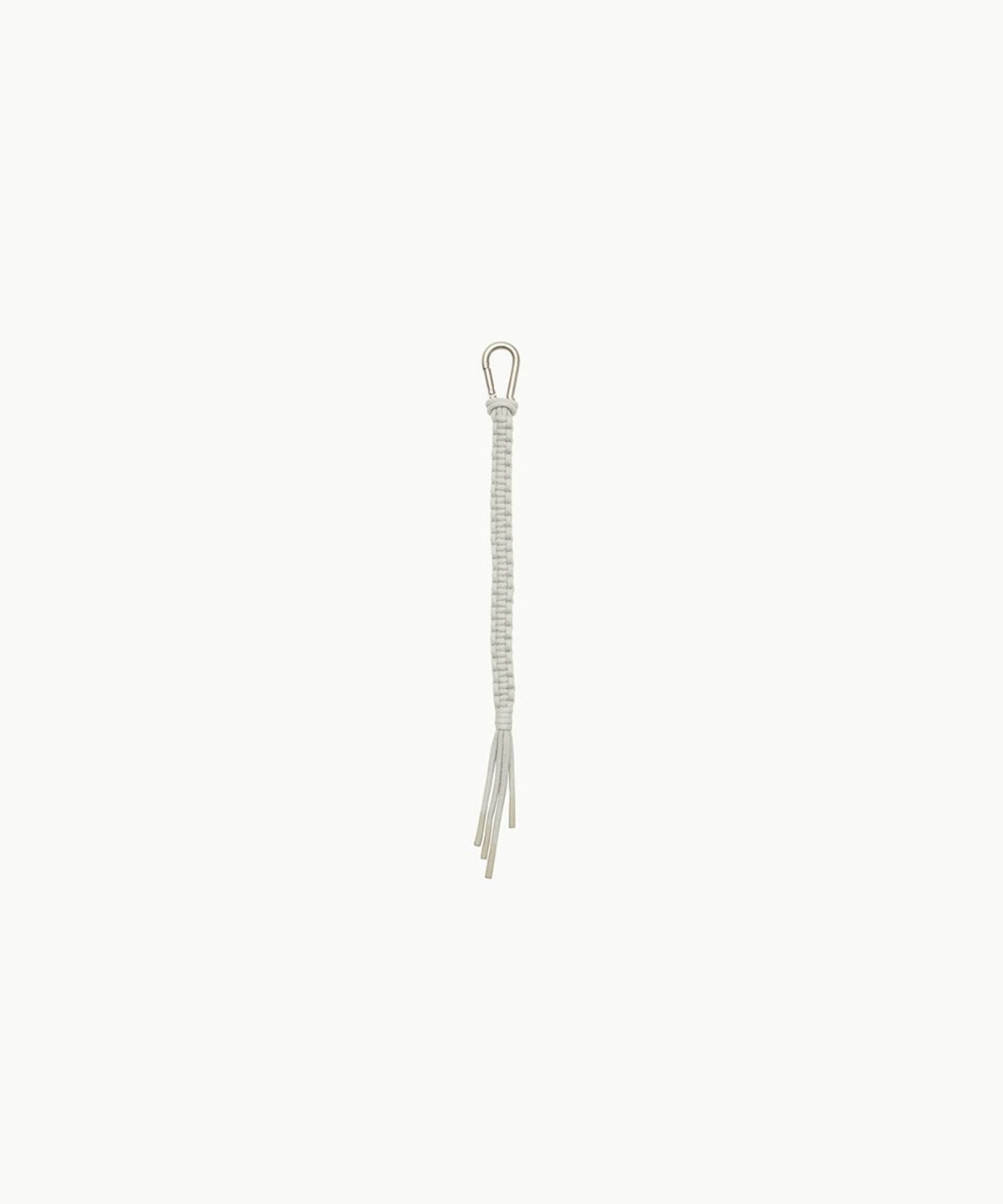 아모멘토(AMOMENTO) HAND MADE SHORT CROCHET KEYRING_GREY BEIGE