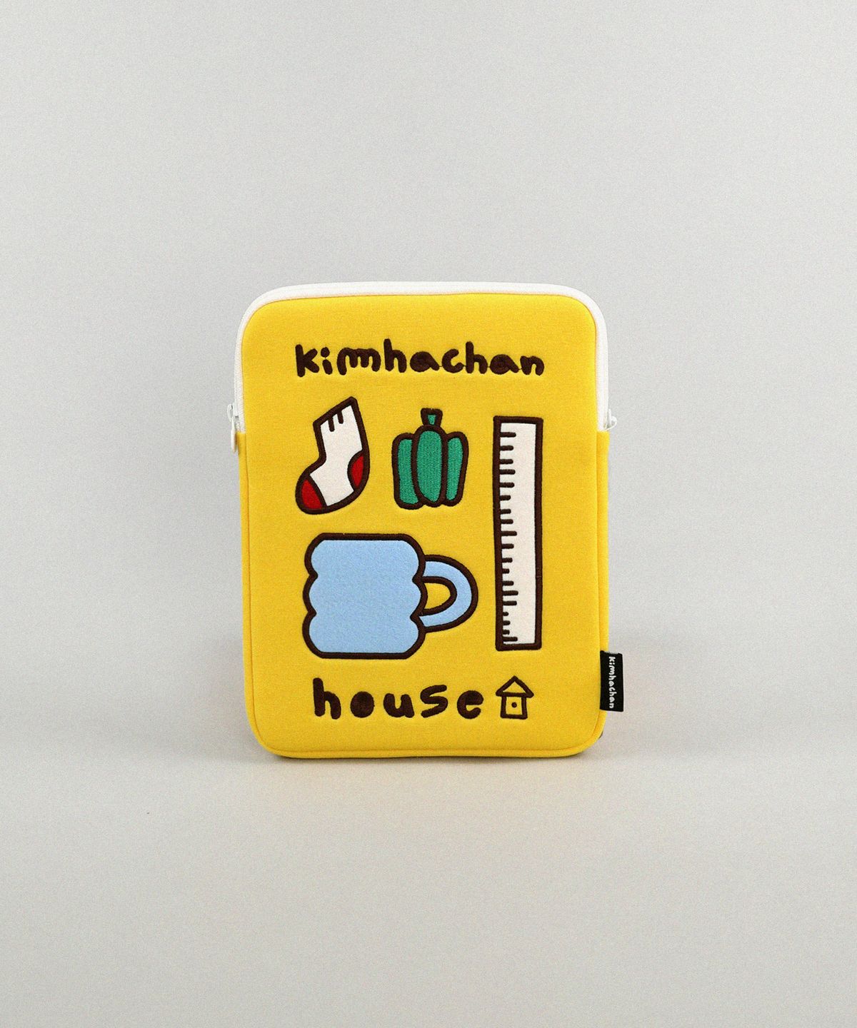 김하찬(KIMHACHAN) 리틀 띵스 아이패드 파우치 - 옐로우