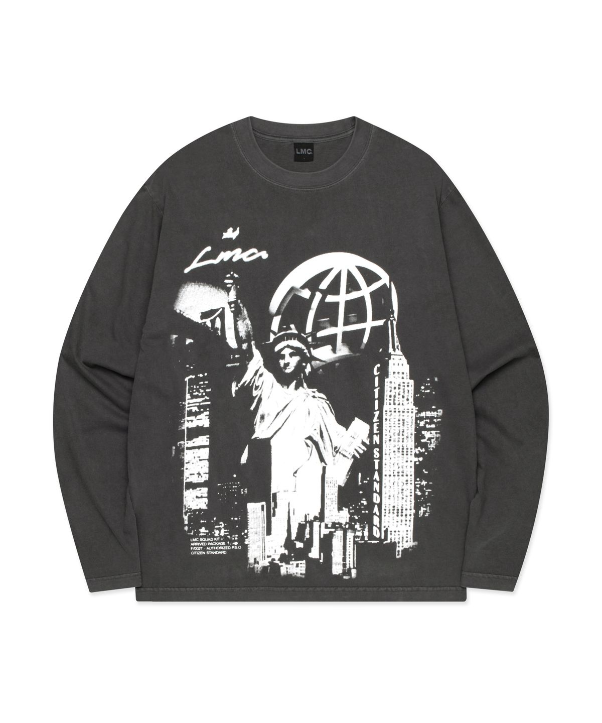 엘엠씨(LMC) OVERDYED LIBERTY LONG SLV TEE charcoal