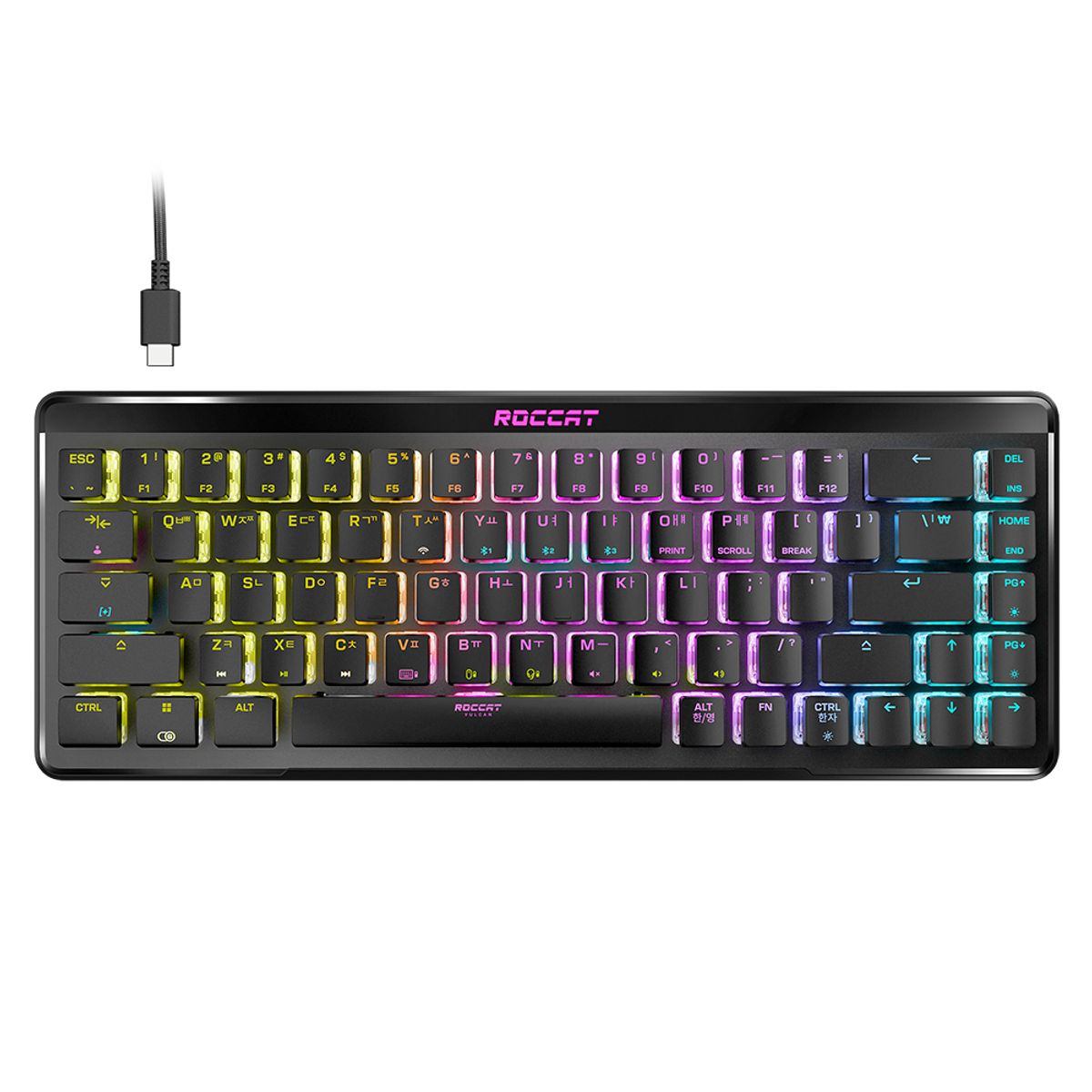 로캣(ROCCAT) 벌칸2 미니 에어 Vulcan II Mini Air 무선 게이밍 키보드 Black (적축/한글 자판)